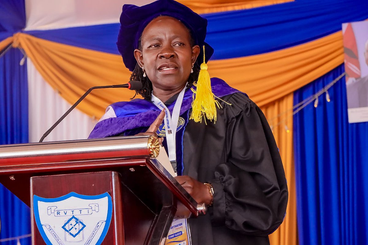 Muoria_Dr's tweet image. Today, I had the honour of officiating the 14th Graduation Ceremony of the Rift Valley Technical Training Institute (RVTTI) a significant milestone in the institution’s continued commitment to delivering quality technical and vocational education.

The state department for TVET…