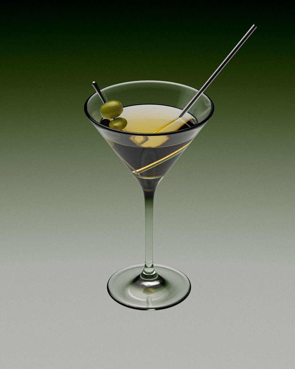 Vodka Martini shaken and stirred 👍🏻 

did another set of nice expiration of lighting glass objects done in <a href="/MaxonVFX/">Maxon</a> 

#C4D #Cinema4D #Redshift #JamesBond #3D #CG