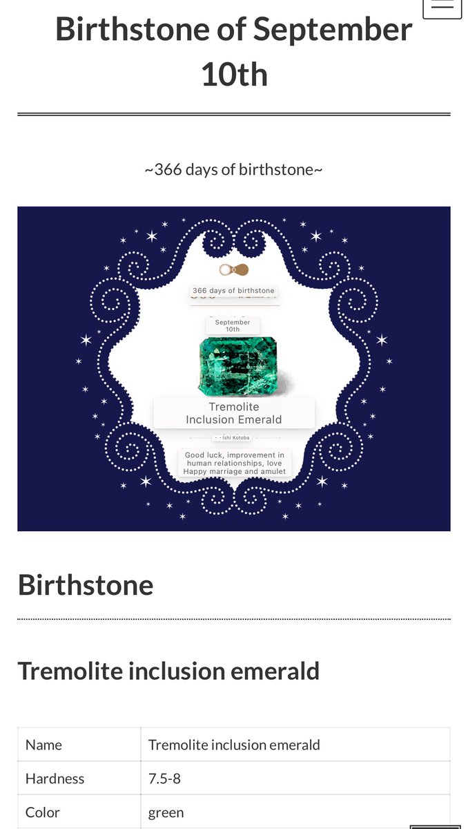 BIRTHSTONE