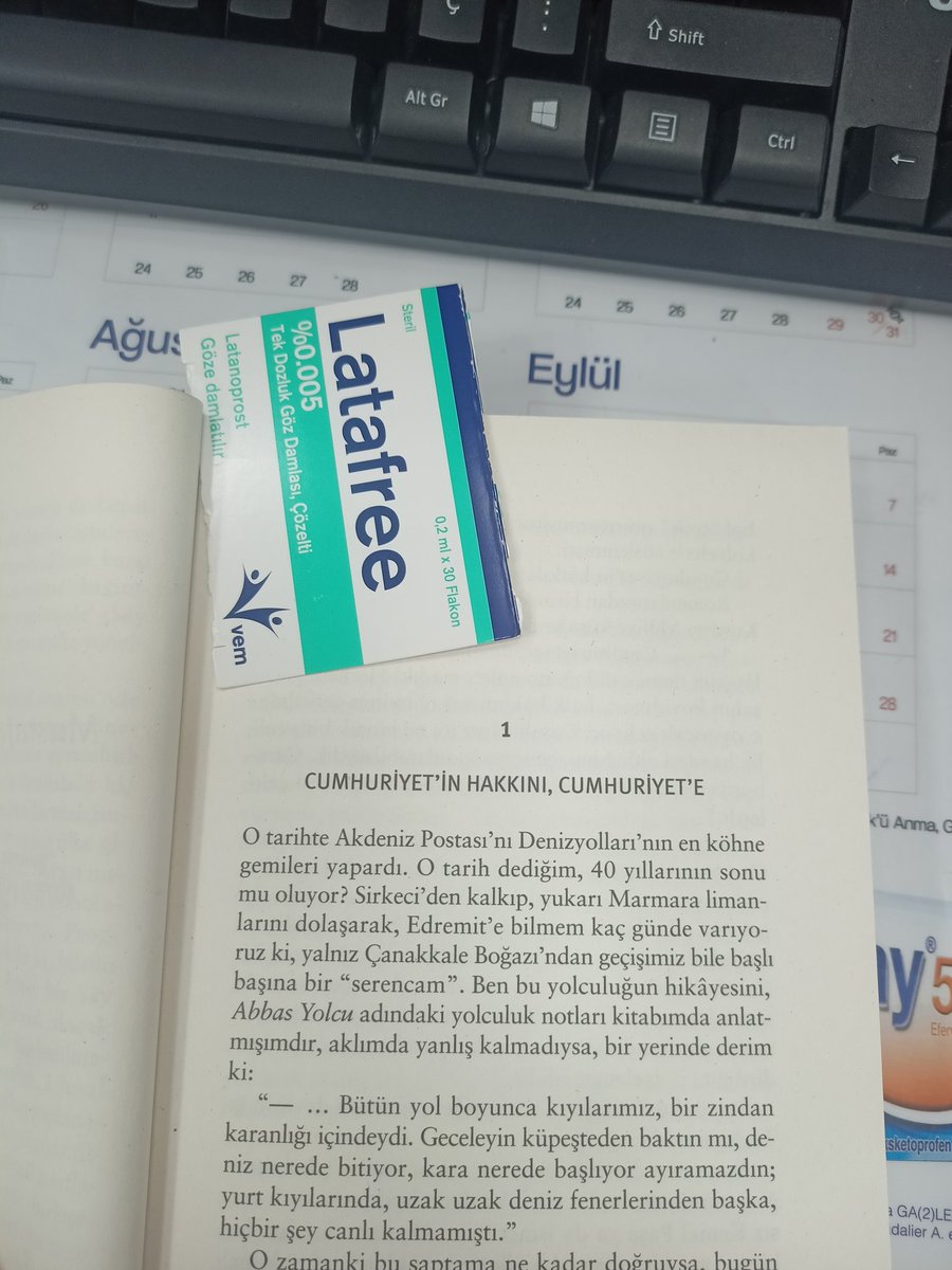 - Eczane açtın zengin oldun cart curt  
O sırada benim kitap ayracı