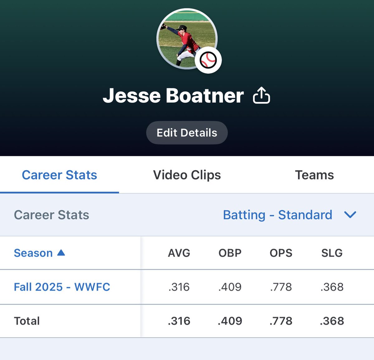 BaseballPrepper's tweet image. Great season with Wow Factor Nation ! Lead team in Hits, RBI’s and OPS !!! #wowfactornation