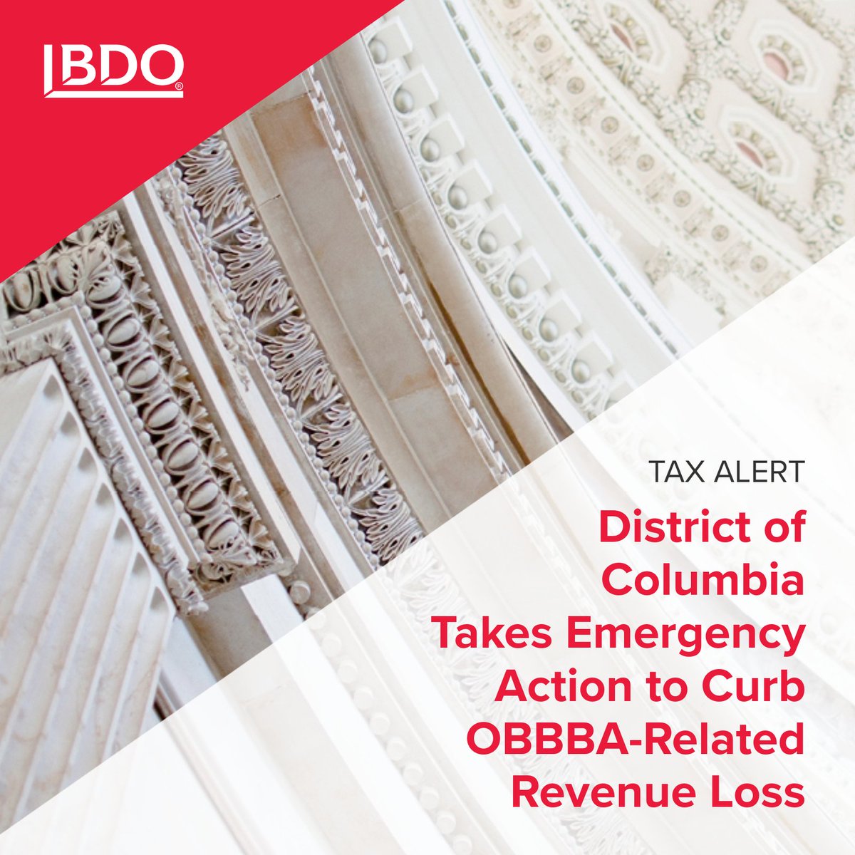 To curb OBBBA-related revenue loss, D.C. passed emergency legislation to decouple from federal changes. Expect temporary, and possibly permanent, rules beyond March 3, 2026. Details here: bit.ly/4rD6MN4

#TaxPolicy #StateRevenue