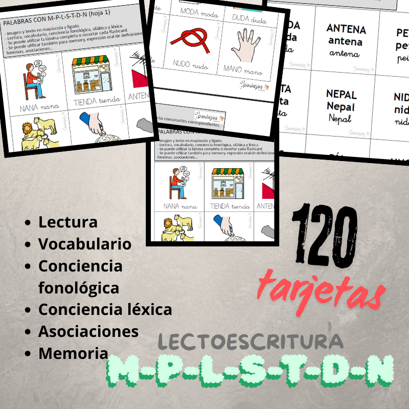 Paulejas's tweet photo. Compra LECTOESCRITURA LETRAS P, M, L, S, T, D y N en @Gumroad https://t.co/olFlE6HLtf 

#educación 
#lectoescritura
#vocabulario
#flashcards
#tarjetasdidácticas https://t.co/L0UexmSUnX
