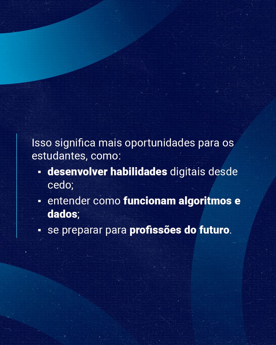 LabHackerCD's tweet image. O Piauí tornou Inteligência Artificial disciplina obrigatória na rede pública. Uma referência em inovação na educação. 🤖📚
Essa disciplina deveria ser nacional?
#LABHackerCD #InovaçãonasEscolas #IA #CidadaniaDigital
