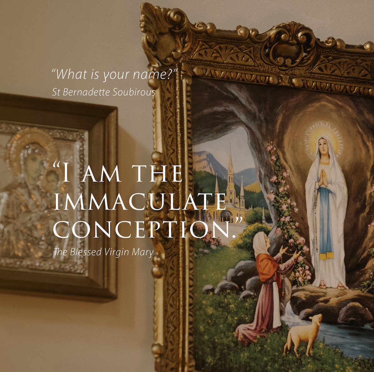 Today, we celebrate the Feast of the Immaculate Conception &amp; the Catholic dogma that Mary, Mother of God, was preserved free of original sin from the instant of her conception in St Anne's womb, a grace that prepared her to bear Jesus.

Mary, conceived without sin, pray for us.
