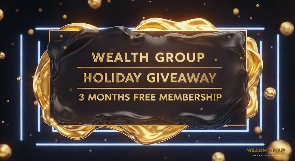 🔥 HOLIDAY GIVEAWAY! 🔥

Win a 3-MONTH FREE MEMBERSHIP with <a href="/WealthGroup/">Wealth Group</a> !

To enter, complete all 3 steps:
⭐ Like &amp; Retweet
⭐ Follow <a href="/WealthGroup/">Wealth Group</a> &amp; <a href="/DietaFlex/">DietaFlex</a> 
⭐ Tag 3 friends

Winner picked Jan 12th! 🏆