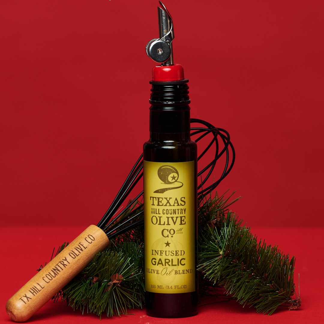 🎁 Day 8 🎁 Whisking you a happy holiday! 🥄✨ Spend $100+ and receive a Mini Whisk — perfect for vinaigrettes, sauces, and baking. (first 200 people)

Tag your holiday baking buddy in the comments — who would you whip up treats with?
#GiftTexasFlavor #OliveTheHolidays