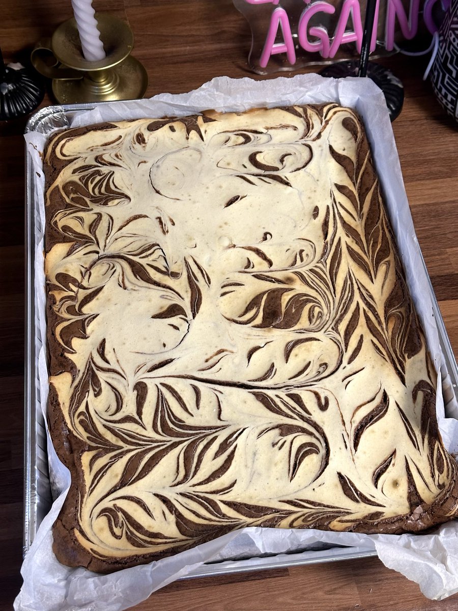 Sourdough Vietnamese coffee brownies. Viet coffee, condensed milk cream cheese swirl, fuck ya motha