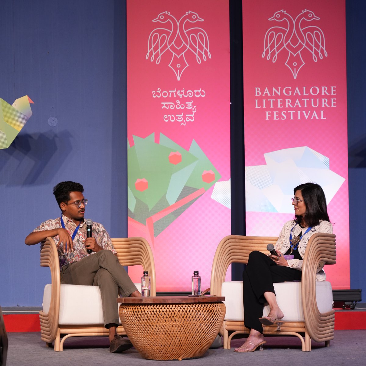 BlrLitFest's tweet photo. The Making and Unmaking of Empires: @AKanisetti in conversation with @jyotsnamohan at #BlrLitFest 2025. https://t.co/d4ICGB5lU8