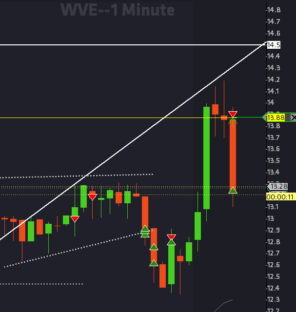 Made money twice going short, even though $WVE reclaimed upwards. Scalping has its uses 😀