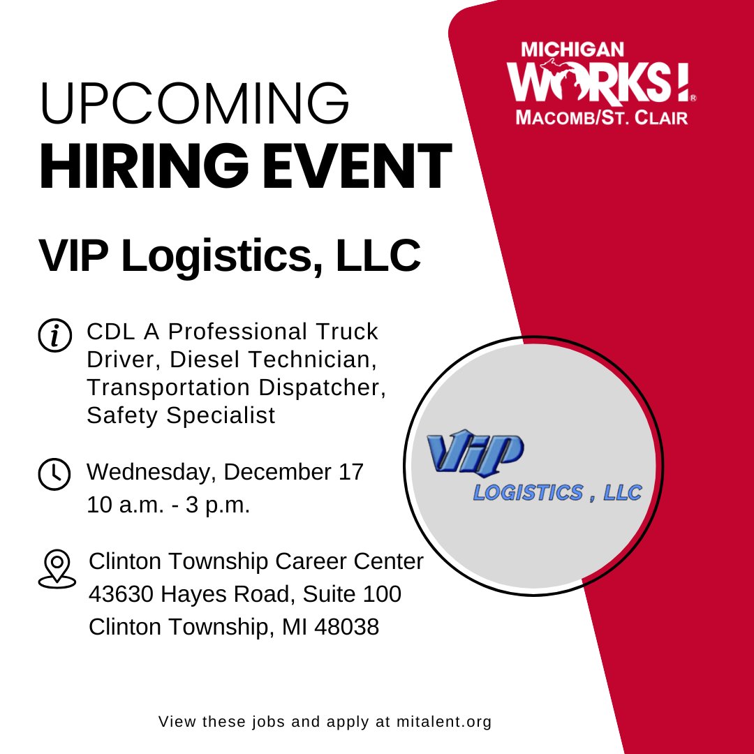 Michigan Works! Macomb/St. Clair tweet media