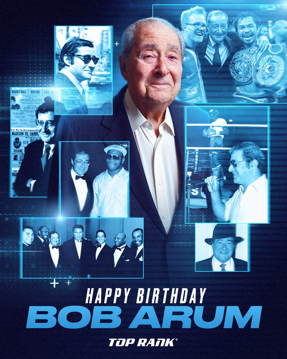 A true legend of the sport.

Happy 94th birthday to the best to ever do it, <a href="/BobArum/">Bob Arum</a> 🐐