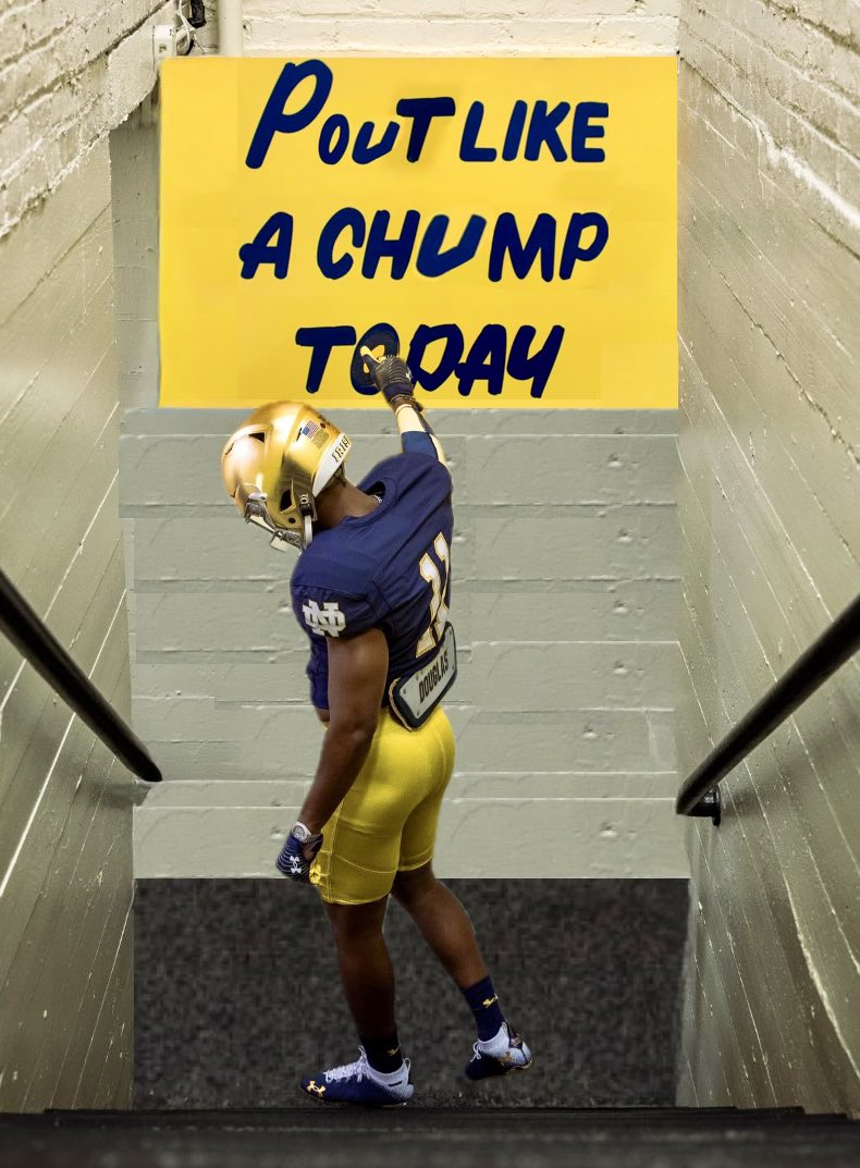 MyBookie's tweet image. New Notre Dame motto just dropped