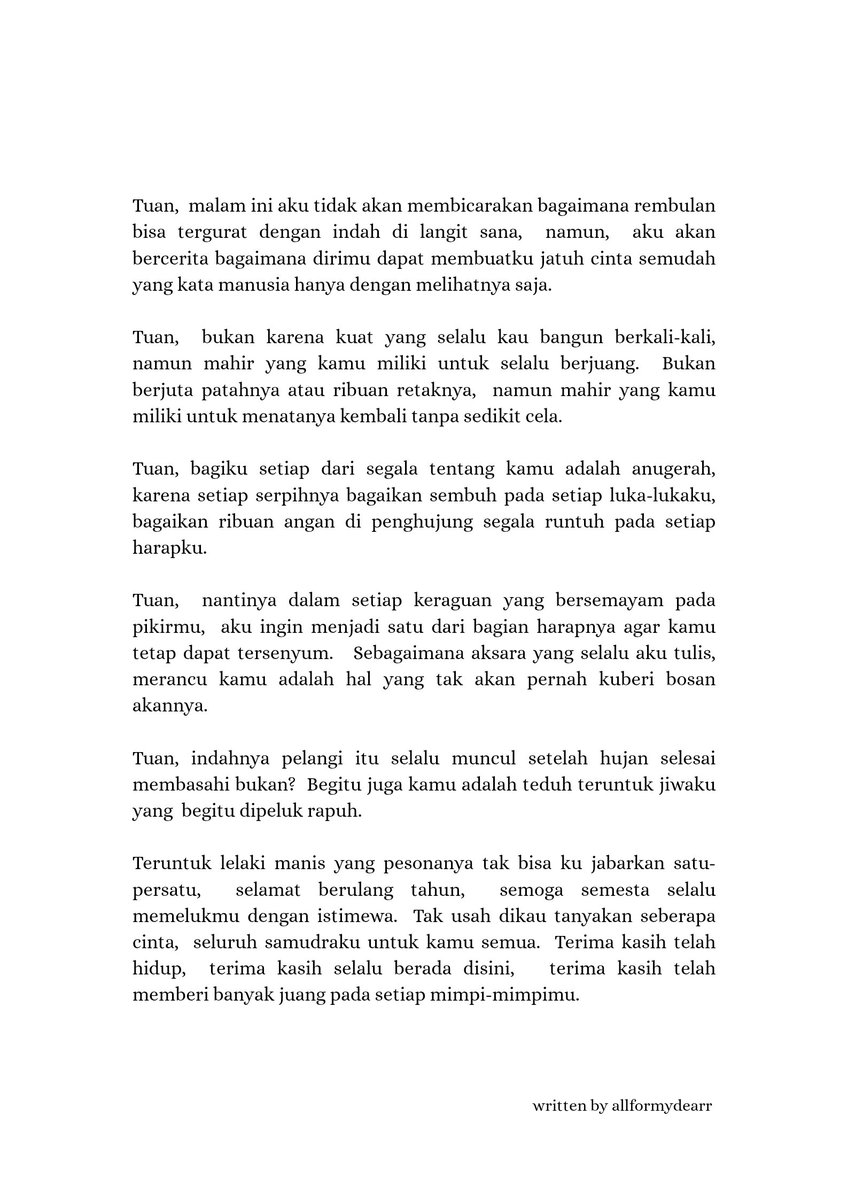 allformydearr's tweet photo. 𝒔𝒆𝒍𝒆𝒃𝒊𝒉𝒏𝒚𝒂, 𝒔𝒆𝒎𝒐𝒈𝒂 𝒌𝒂𝒎𝒖 𝒔𝒆𝒍𝒂𝒍𝒖 𝒃𝒂𝒉𝒂𝒈𝒊𝒂 https://t.co/6lOsleYBk3