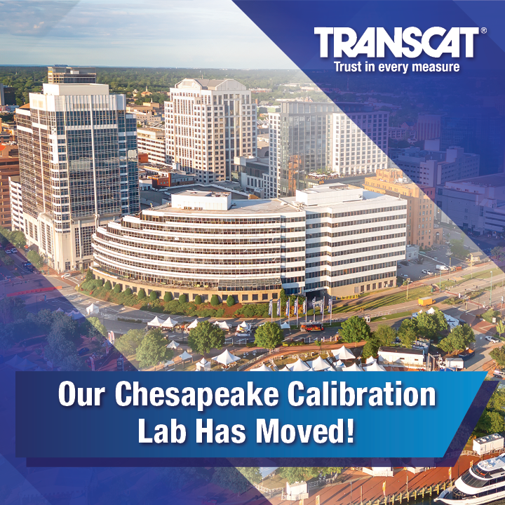 Our Chesapeake lab &amp; Transcat Marine operations have moved!

Transcat Chesapeake Calibration Lab
2509 Walmer Avenue
Norfolk, VA 23513

For questions, please reach out to our team at (757) 558-2500 or chesapeakesales@transcat.com.

#chesapeake #calibration #calibrationlab #labmove
