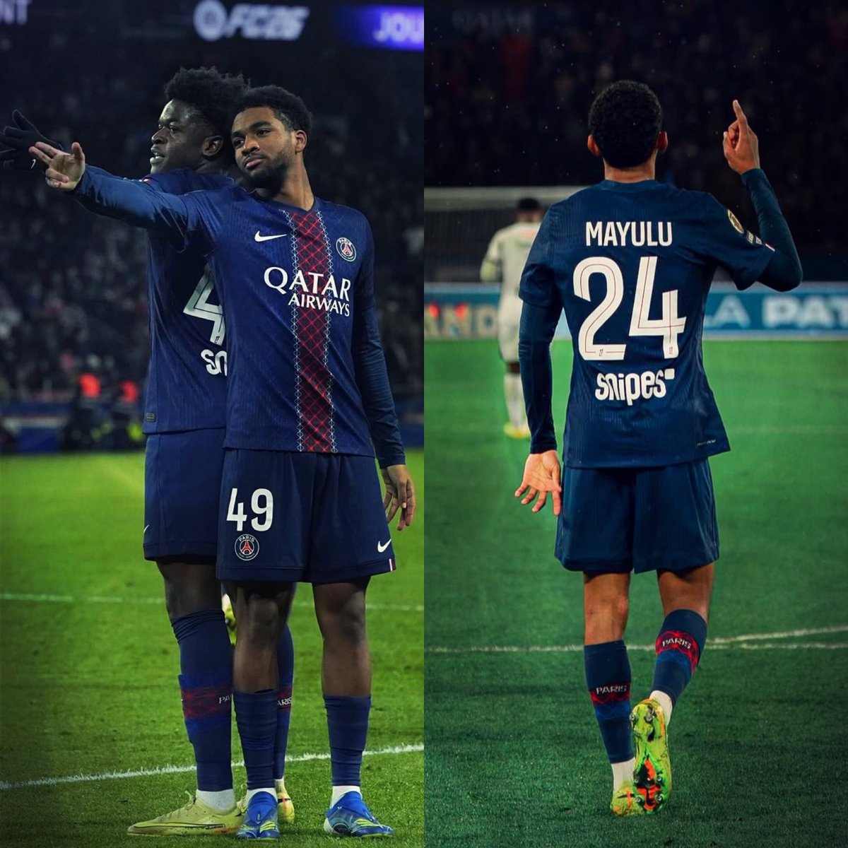 "Les jeunes nazes du PSG" contre ton équipe :
- Mayulu buteur 
- Mbaye buteur 
- Ndjantou passeur décisif

Pas mal pour des jeunes nazes non ?