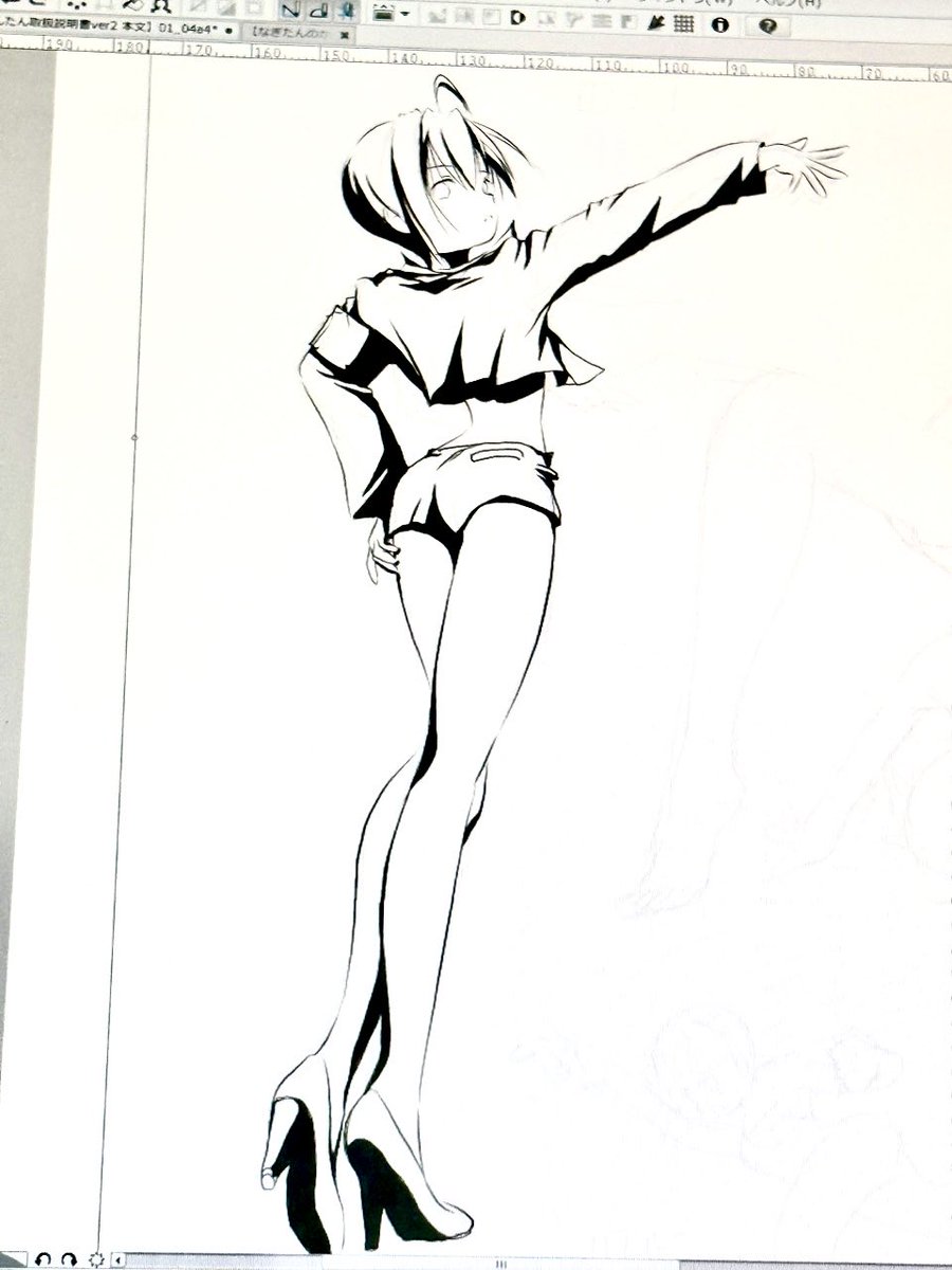 ペン入れ何年ぶりやろ・・
楽しすぎて ニヤけてきた\(//∇//)\ぐへへ