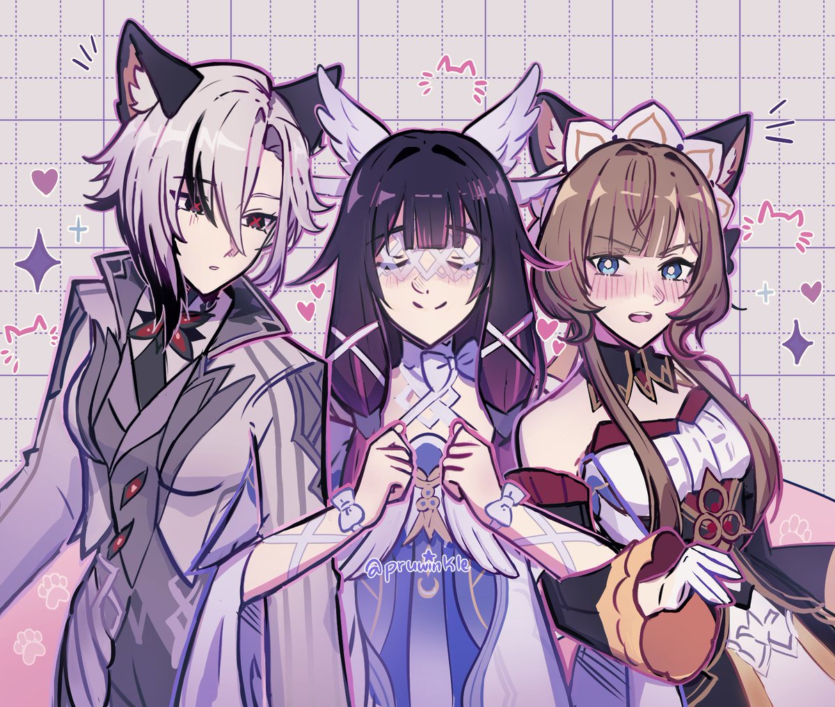 columbina and her two cat wives

#columbina #sandrone #arlecchino