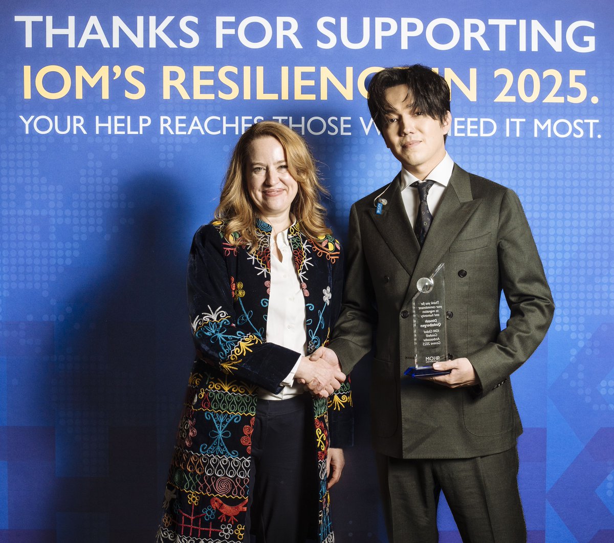 IOMchief's tweet image. Great news: @dimash_official is now IOM’s Global Goodwill Ambassador!

From his “Stranger” tour to advocacy for unity, Dimash has used his music to champion dignity for people in crisis.

Honored to have him amplify the voices of the most vulnerable worldwide.