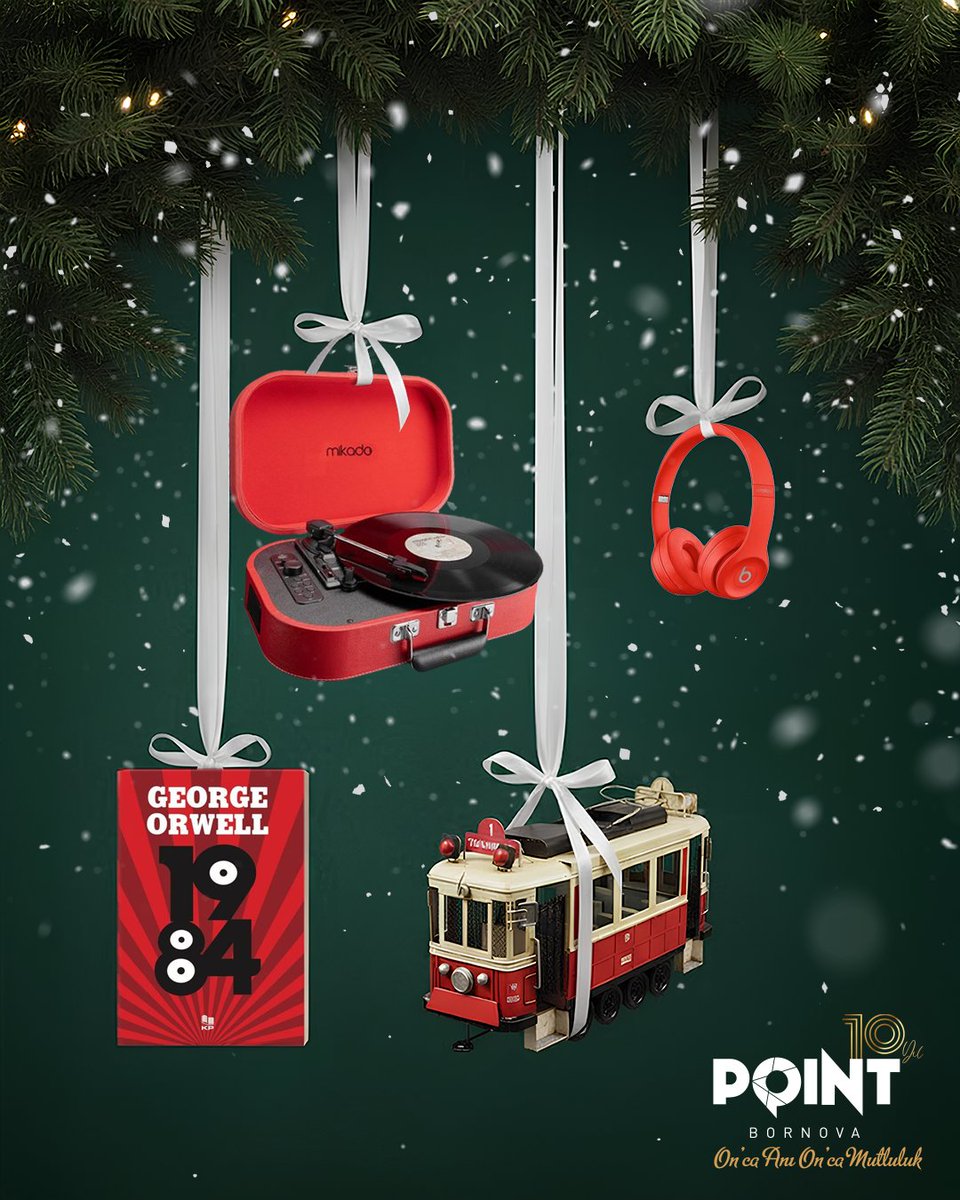 Arkadaşa yılbaşı hediyesi fikri!
Yılbaşı ruhunu notalara, sayfalara ve anılara sar! 🎶📚✨
D&amp;R’dan al, Point Bornova’dan, çık kalplere hediye ol 🎁

#PointBornova @dr_dunyasi
