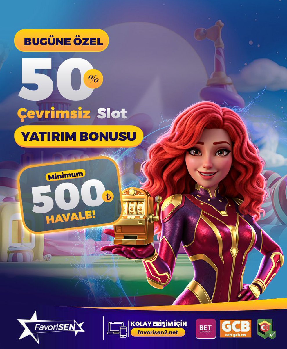 Favorisizsiniz's tweet image. 🔥 FAVORISEN’DE KAZANÇ MODU AÇILDI! Min. HAVALE İLE YATIRIM 500 TL🔥

🎁 Min. 500 TL yatırım → Max 1000 TL bonus!
⚡️ Çevrim: Anapara x1 – Bonus x5
💸 Çekim limitleri:
• Minimum: Yatırım x5
• Maximum: Yatırım x25

💥 Doğru hamleyi yap, kasanı ışık hızında büyüt!

📱 ADRES 👉…