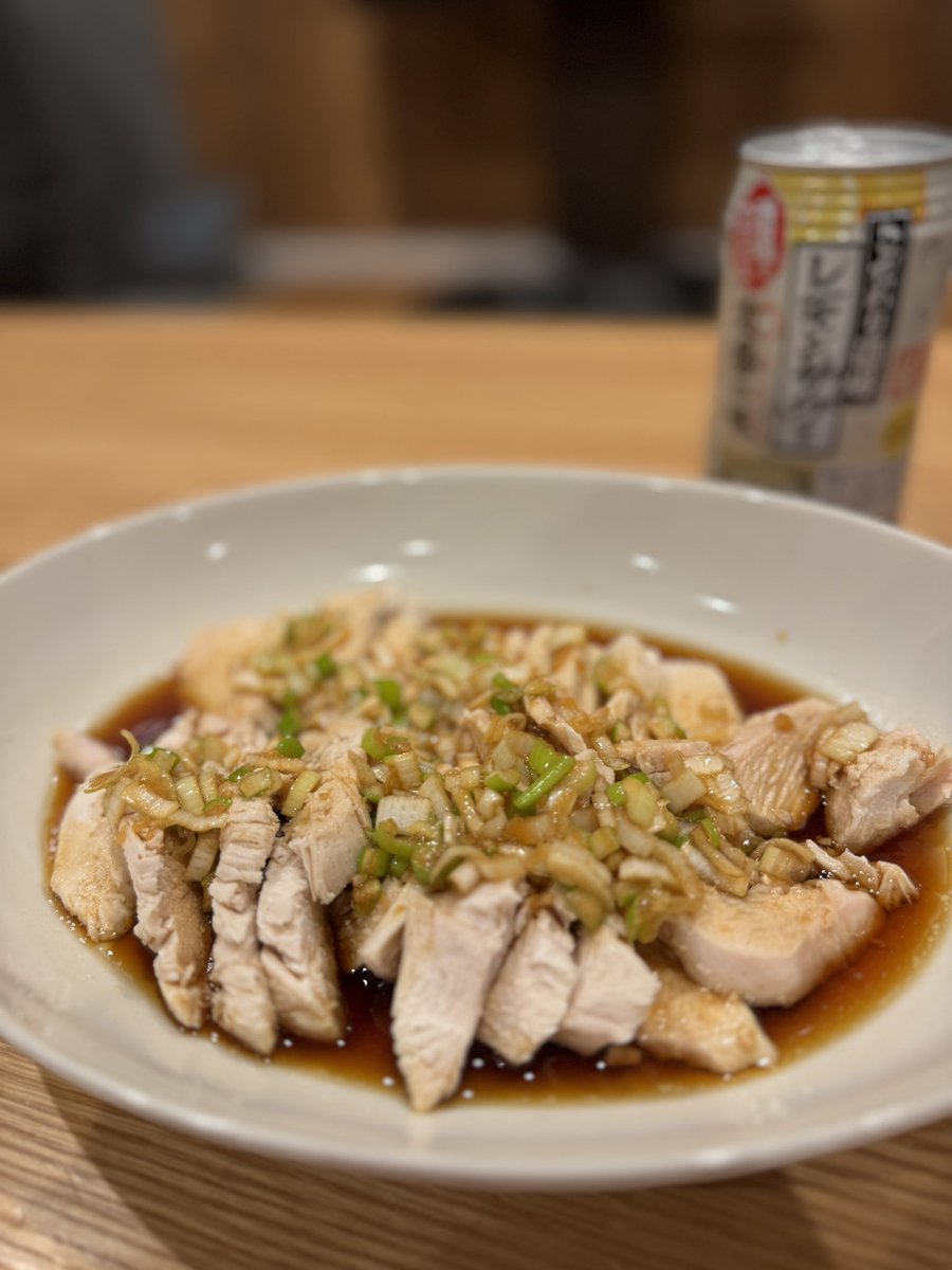 keisuke0437's tweet photo. 運動不足気味なので、鶏むね肉で油淋鶏の味付けでおつまみを作りました。 https://t.co/JXd1nOMr8P