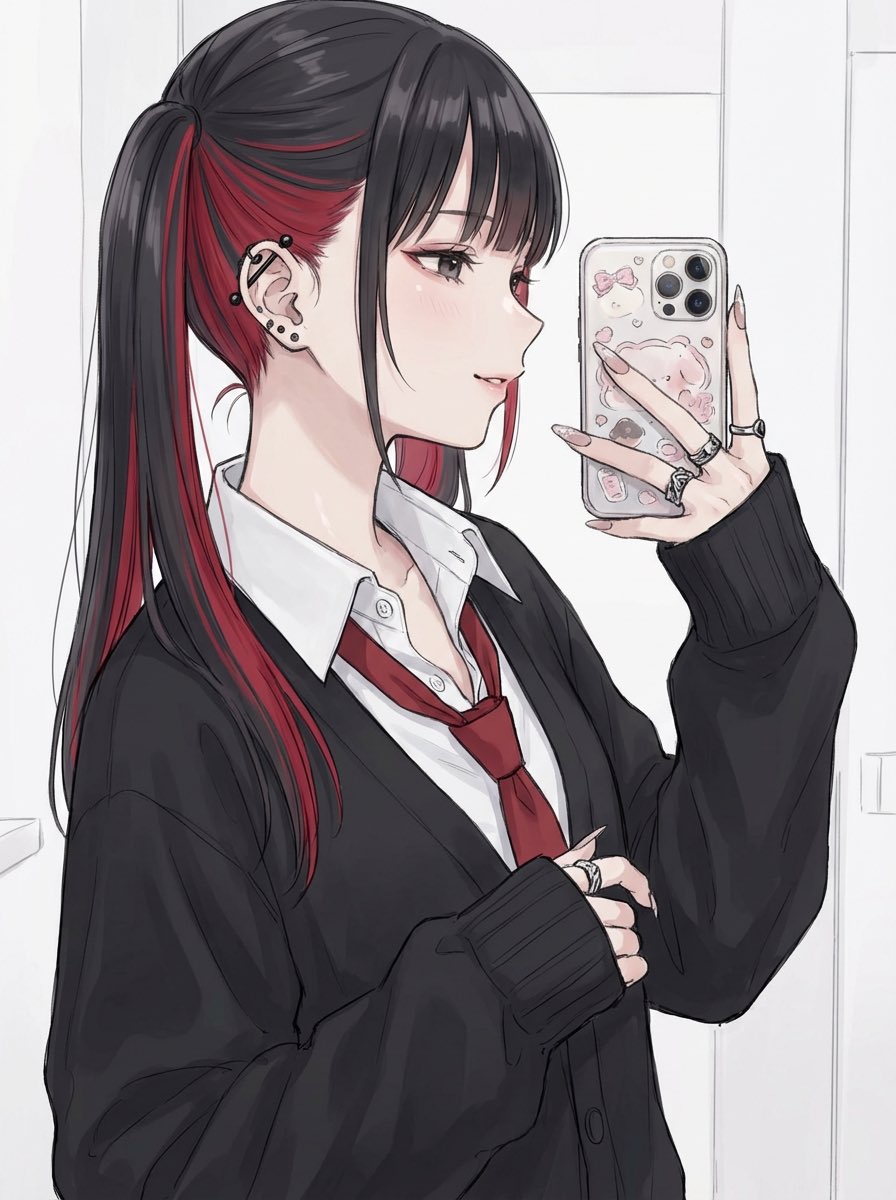 L5TJczD1ua63661's tweet image. お題いただいた着せ恋の乃羽ちゃんみたいな子。