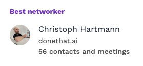 heychristoph's tweet photo. When you #hustle so much you get "best networker" status at a conference hahaha https://t.co/RTdDQYSJWP