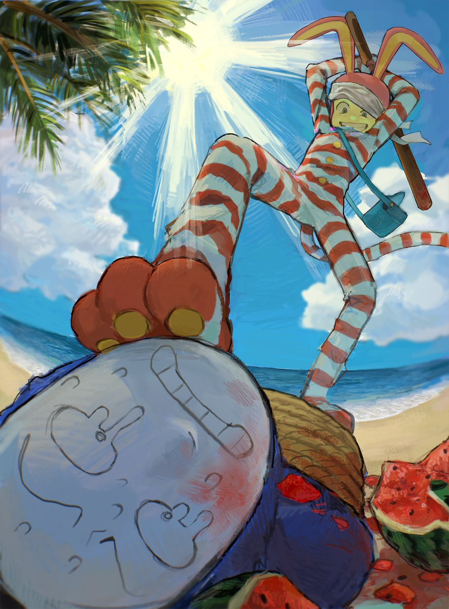 sho_miMi22's tweet image. #今年も残りわずかなので今年一番伸びた絵を貼る
🍉💥ポピーザぱフォーマー❣️❣️