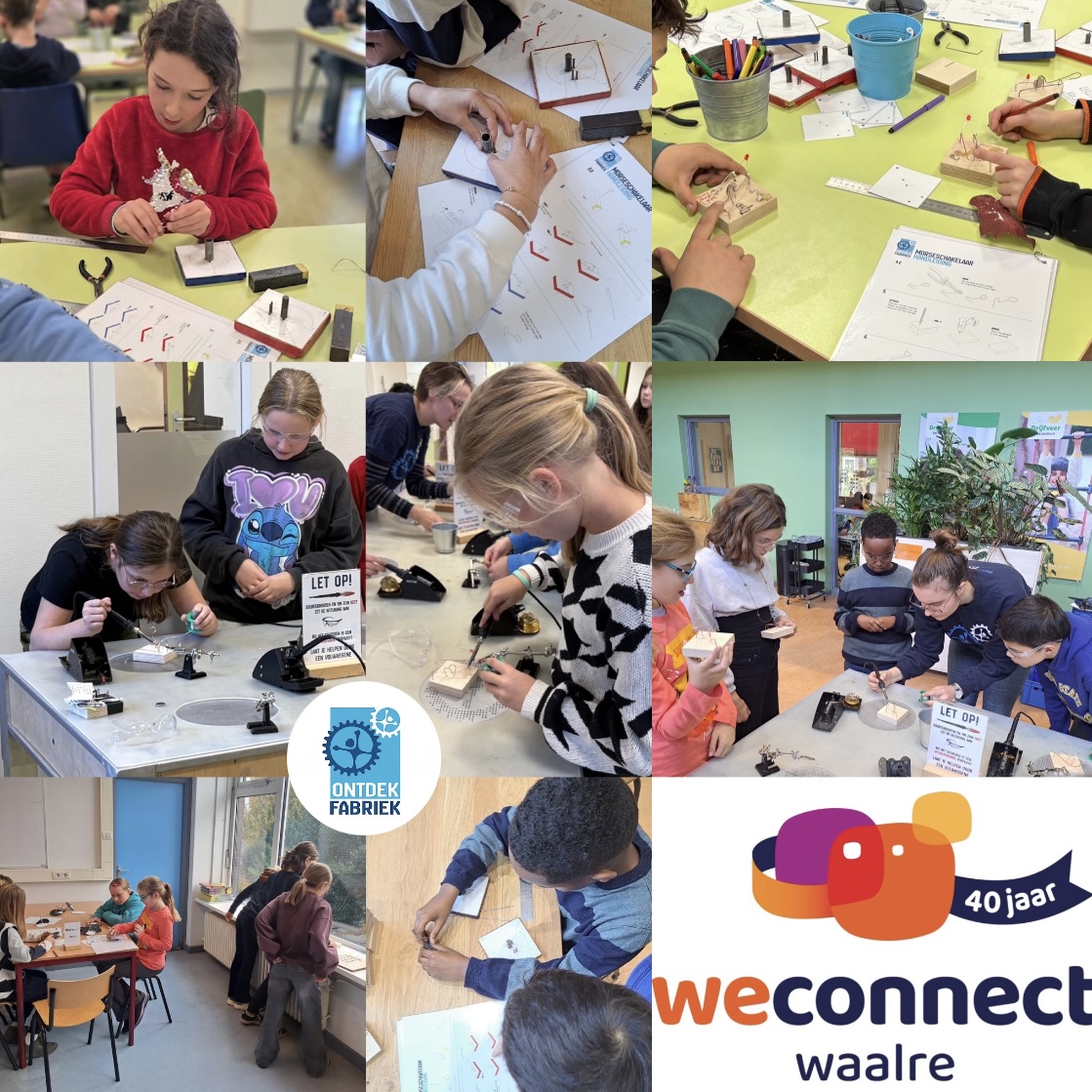 Ons 40-jarig jubileum vieren we graag met iedereen in #Waalre. Alle inkomsten uit ons #glasvezelnetwerk worden gebruikt voor mooie initiatieven binnen de gemeente, daarom boden we in november alle basisscholen in Waalre workshops van De Ontdekfabriek aan: bit.ly/weconnect-ontd…