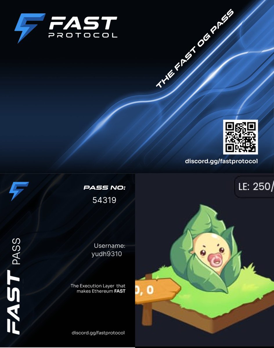 Proloooter's tweet photo. Early into @fast_protocol with a Fast OG Pass.

Infra backed by a16z CSX, focused on preconfirmations and FAST

execution on Ethereum.

Get in here: https://t.co/4HrTbBpcFG https://t.co/tfm0TozJgE