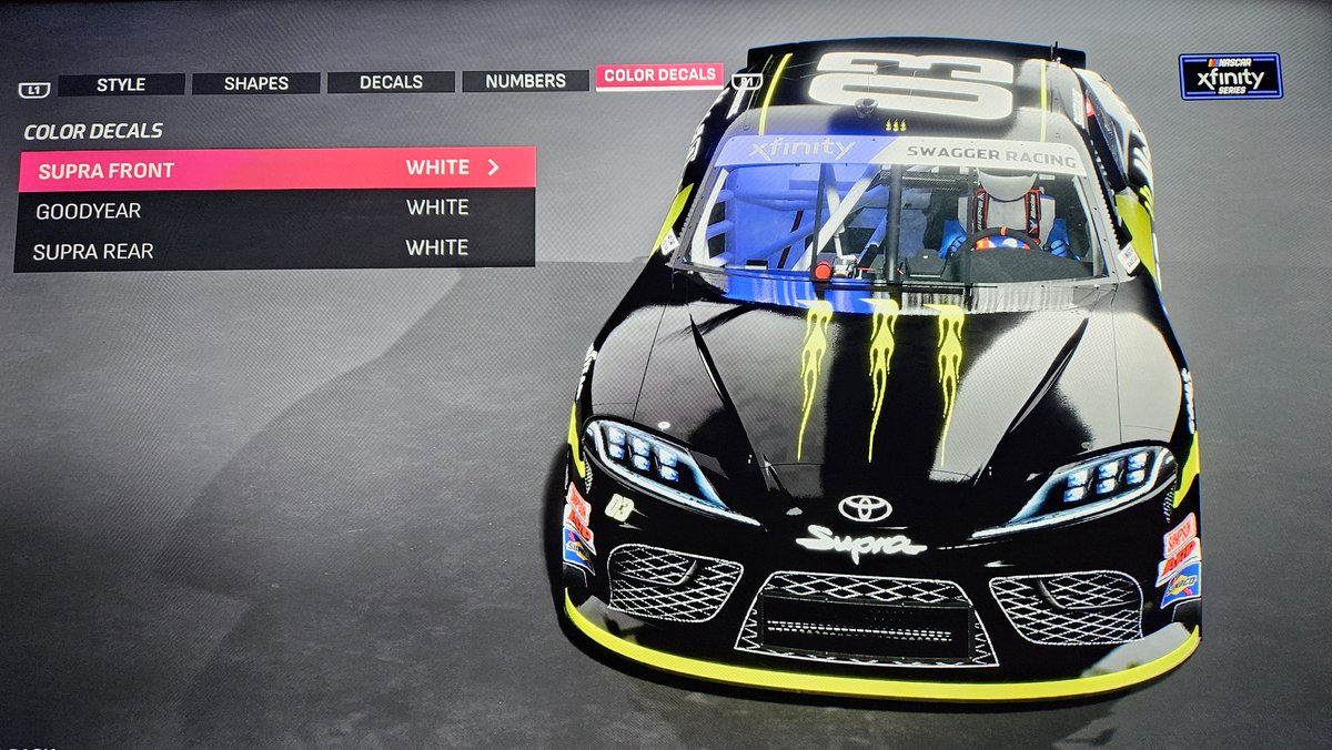 Swagger_Racing's tweet photo. Career / Online paint schemes 23XI Part 2 
#NASCAR #NASCAR25 #NASCAR25Game
@Nascar25Game https://t.co/ttlUGDHl2O