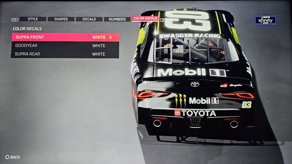 Swagger_Racing's tweet photo. Career / Online paint schemes 23XI Part 2 
#NASCAR #NASCAR25 #NASCAR25Game
@Nascar25Game https://t.co/ttlUGDHl2O
