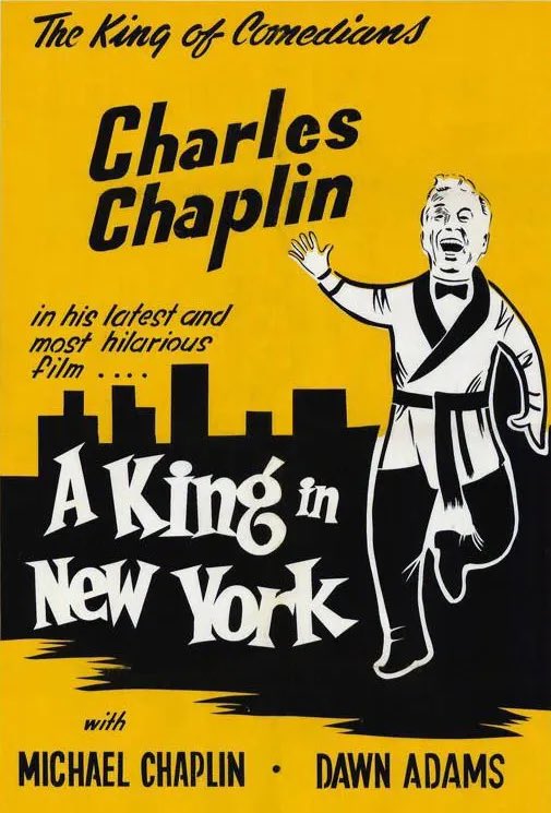 #NowWatching 
A KING IN NEW YORK (1957) 
Dir: Charlie Chaplin
Str: Charlie Chaplin 
#Movies #Films