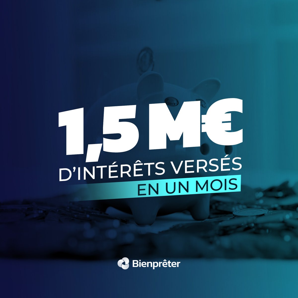 Pour le 3ᵉ mois consécutif, notre communauté d’investisseurs a perçu plus de 1,5 million d’euros d’intérêts sur les projets financés via Bienprêter.

Derrière ce chiffre, ce sont :
✔️ Des milliers de particuliers qui font fructifier leur épargne,
✔️ Des PME qui accélèrent leur