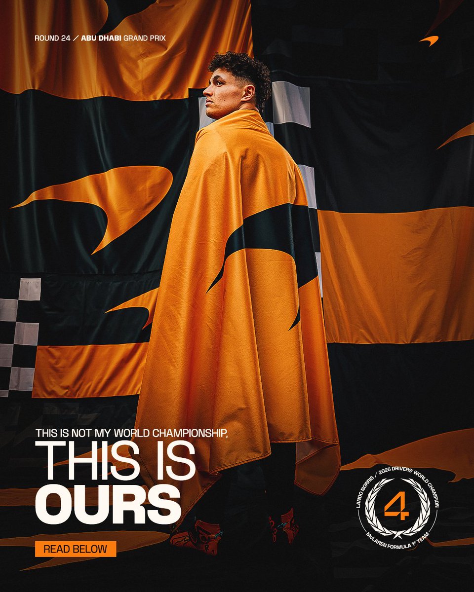 "It’s pretty surreal! I dreamt of this for a long, long time" ✨

Lando's full reaction to winning his first World Championship 🏆

#McLaren | #ThisTeam