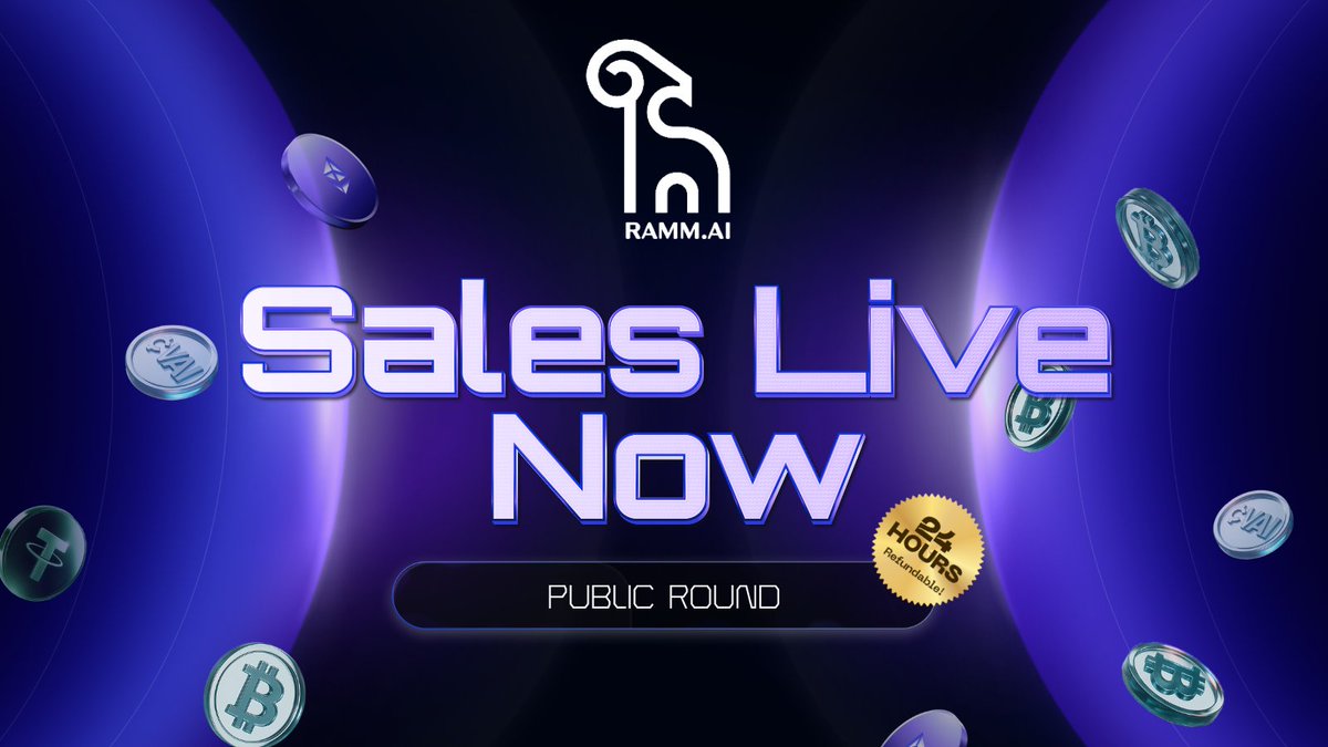 CVPad_io's tweet photo. 🔥 WE ARE LIVE — The @RAMMagentic $RAMM Public Sale has officially launched on CVPad!

The gateway to the next evolution of Web3 + AI-powered e-commerce is open.
https://t.co/DL0W2TkTGy is building the future of D2C retail with zero-fee transactions, digital product passports, DeFi-enabled rewards, and AI-driven marketing automation for brands and creators worldwide.

⚡️ IDO date: 08 Dec, 11am UTC.
⚡️ Price: $0.037/ $RAMM
⚡️ IMC: $1,603,200
⚡️ TGE: 25% unlock | 1 month cliff, 3-month linear vesting
⚡️ Refund mechanism: 24h post-TGE

💥 Demand is strong — allocations won’t last long.

👉 Join the IDO: https://t.co/sh4Y9exrsz
👉 Stake $CVAI: https://t.co/B2frT57Sgn
👉 IDO Instruction: https://t.co/BQztlec0RY