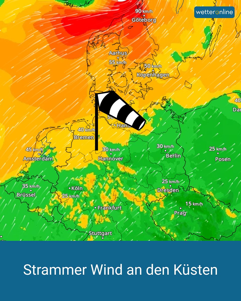 WetterOnline's tweet photo. 💨 An Nordsee & Ostsee pfeift’s heute ordentlich – teils mit Böen über 70 km/h. Auch im Bergland geht’s ruppig zu, auf dem Brocken sogar mit schweren Sturmböen. 🌬️🌊
Warum es so windig wird? 👉 Mehr dazu im Link!
https://t.co/jgD9ZUyW9h
#Sturm #Nordsee #Wetterupdate #Windradar https://t.co/CLDQbLqVkI