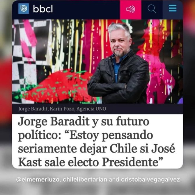 janomatusmc's tweet image. OTRA RAZÓN PARA VOTAR POR EL GRAN CANDIDATO @joseantoniokast 

¿ Te sumas a KAST para que REALMENTE se vayan todos los anarquistas y terroristas que han dicho que se van si él gana ?