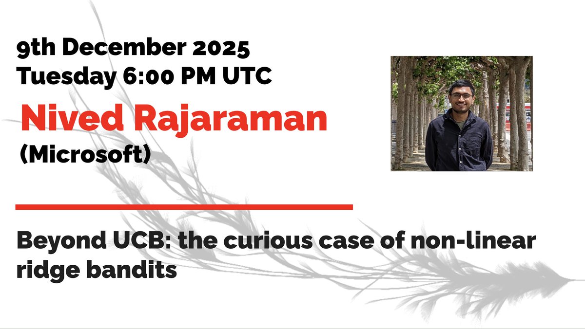 RL Theory Virtual Seminars tweet media