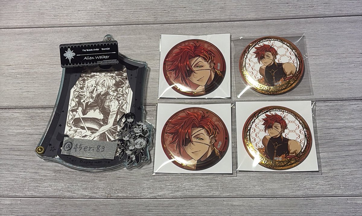 45eri83's tweet image. 【交換・譲渡】D.Gray-man  Dグレ　
星の祝祭 フェア キャラバッジコレクション

【譲】ラビ　4点
【求】定価＋送料 

お気軽にお声掛け下さい🙇‍♂️
纏めてのお取引優先。