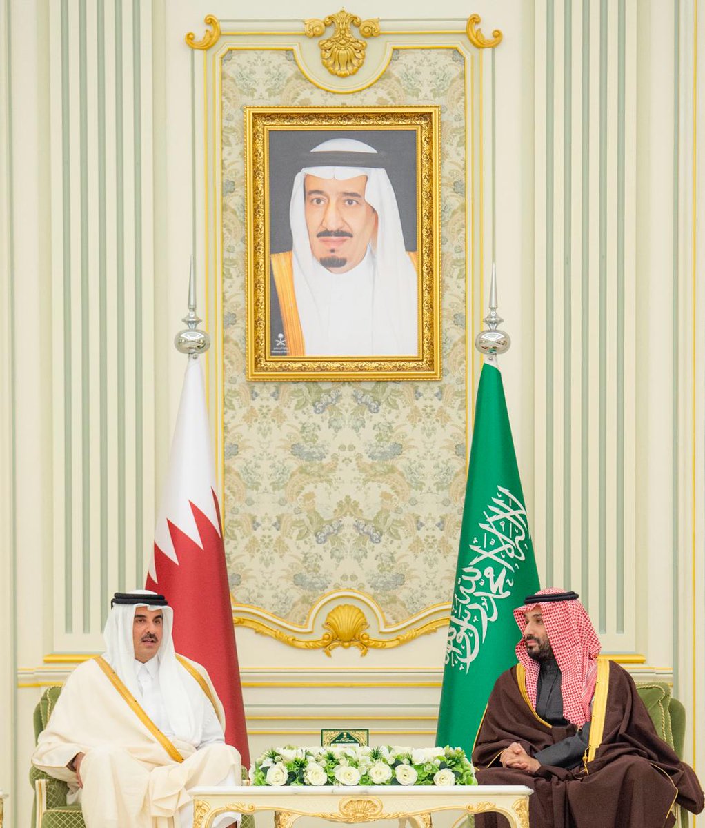 spagov's tweet image. سمو #ولي_العهد وسمو أمير دولة قطر يعقدان جلسة مباحثات في قصر اليمامة بالرياض.
#أمير_قطر_في_الرياض
#واس