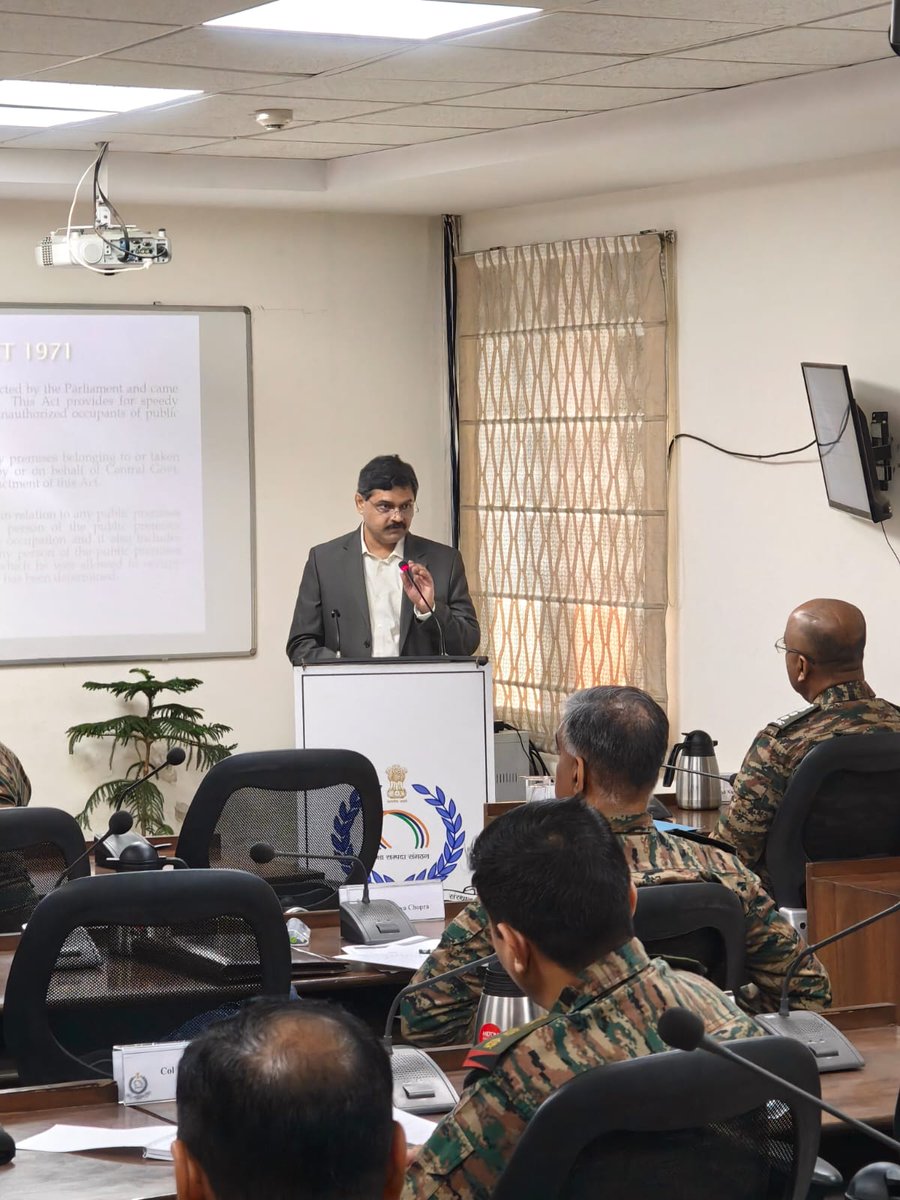 NIDEM_GoI's tweet photo. Empowering knowledge, strengthening management — NIDEM completed a three-day Land Management training for Army Officers (3–5 December 2025) featuring sessions on diverse land-related aspects.
#ArmyOfficersTraining #DefenceEstates #LandGovernance  #CapacityBuilding #NIDEMTraining https://t.co/d1AhWogUuE