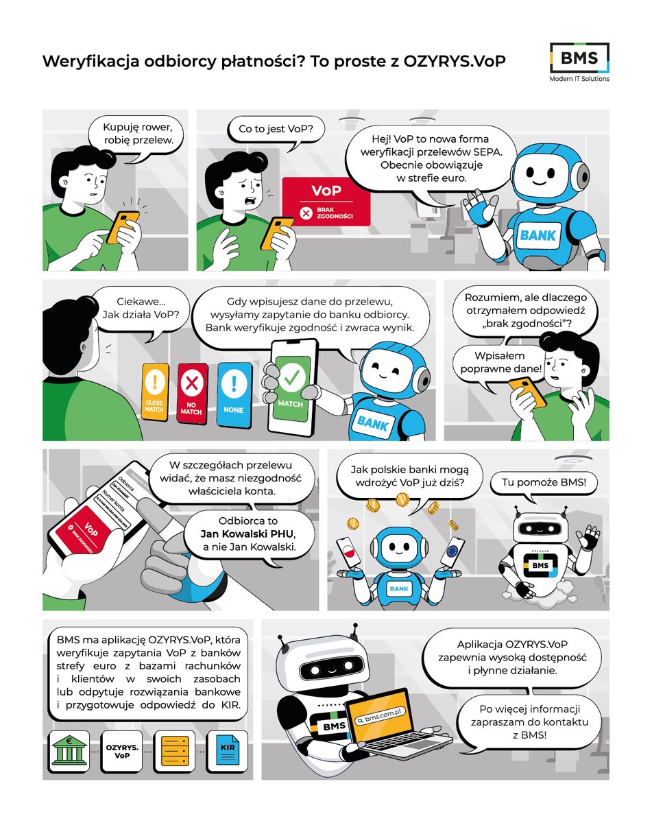 Dlaczego polskie banki powinny zainteresować się mechanizmem #VoP już teraz - zanim obowiązek stanie się powszechny? Piszemy o tym w naszym najnowszym artykule. Zapraszamy: bms.com.pl/wiedza/vop-kro…