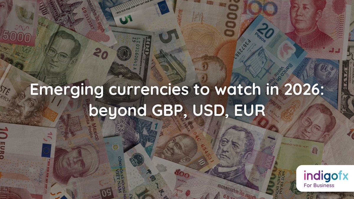 Emerging-market currencies are poised to matter in 2026 as growth outpaces  developed markets and the USD weakens. Watch the BRL, MXN and INR for  carry, reform and export-upside. UK firms should map