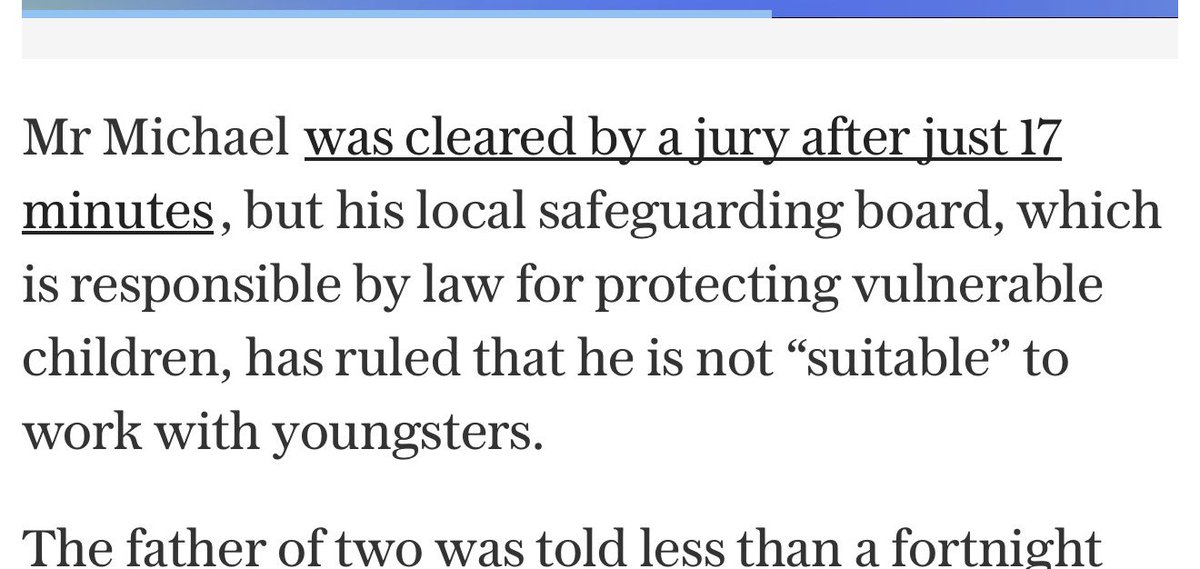 Royal Marine was cleared by a jury in 17 minutes yet the state still banned him from coaching his daughter’s team, despite passing DBS checks, because they didn’t  like his right wing views.
And now they want to scrap jury trials for these type of offences. 
Ask yourself why.