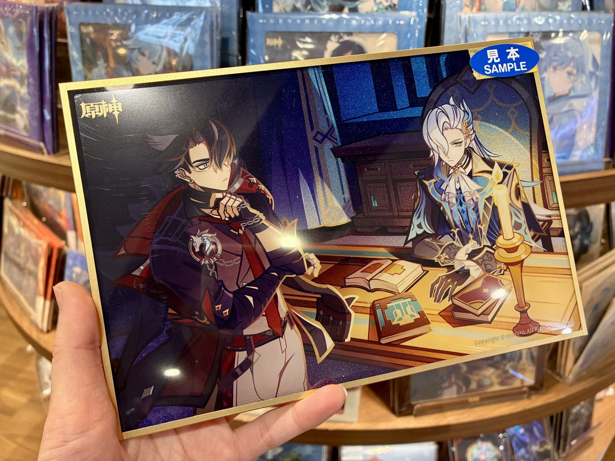 コミLab.】 原神の色紙グッズ、見本増量中です🐘