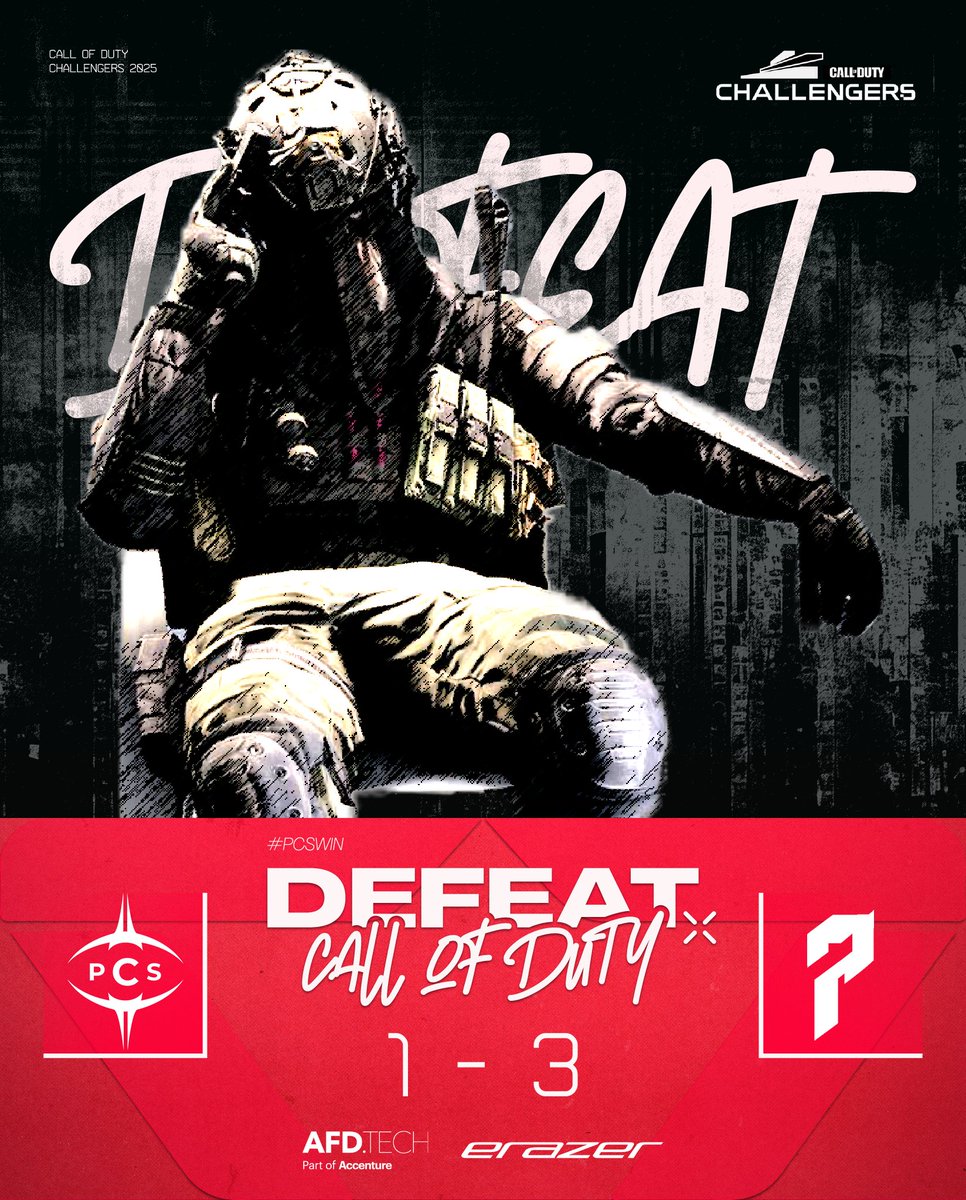 Samedi, notre équipe a terminé TOP 9/16 lors de cette CHALLENGER CUP 1 ! 🏆

Nous nous inclinons face aux <a href="/P7_eSports/">Project 7</a> au terme d'un match serré : 247-250 / 6-2 / 4-0 / 200-250

🔻<a href="/ReeFleXGeo/">Allan</a> <a href="/Naqho1/">Naqho</a> <a href="/TrunKDM/">dany</a> <a href="/weaaths/">noah</a> 

Back to the lab, rendez-vous ce week-end 🧪