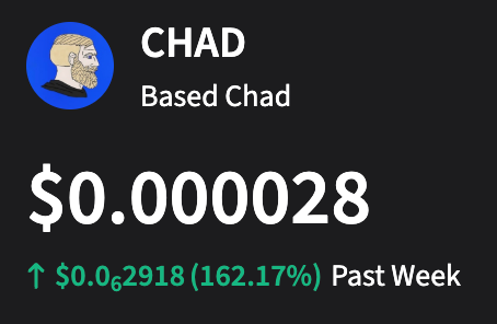lowcode_life's tweet image. Based $CHAD looks good here

@BasedChad @BasedChadbal

----------------------------------
@base contract address:
0xecaf81eb42cd30014eb44130b89bcd6d4ad98b92

CryptoTwits:
stocktwits.com/symbol/CHAD.X