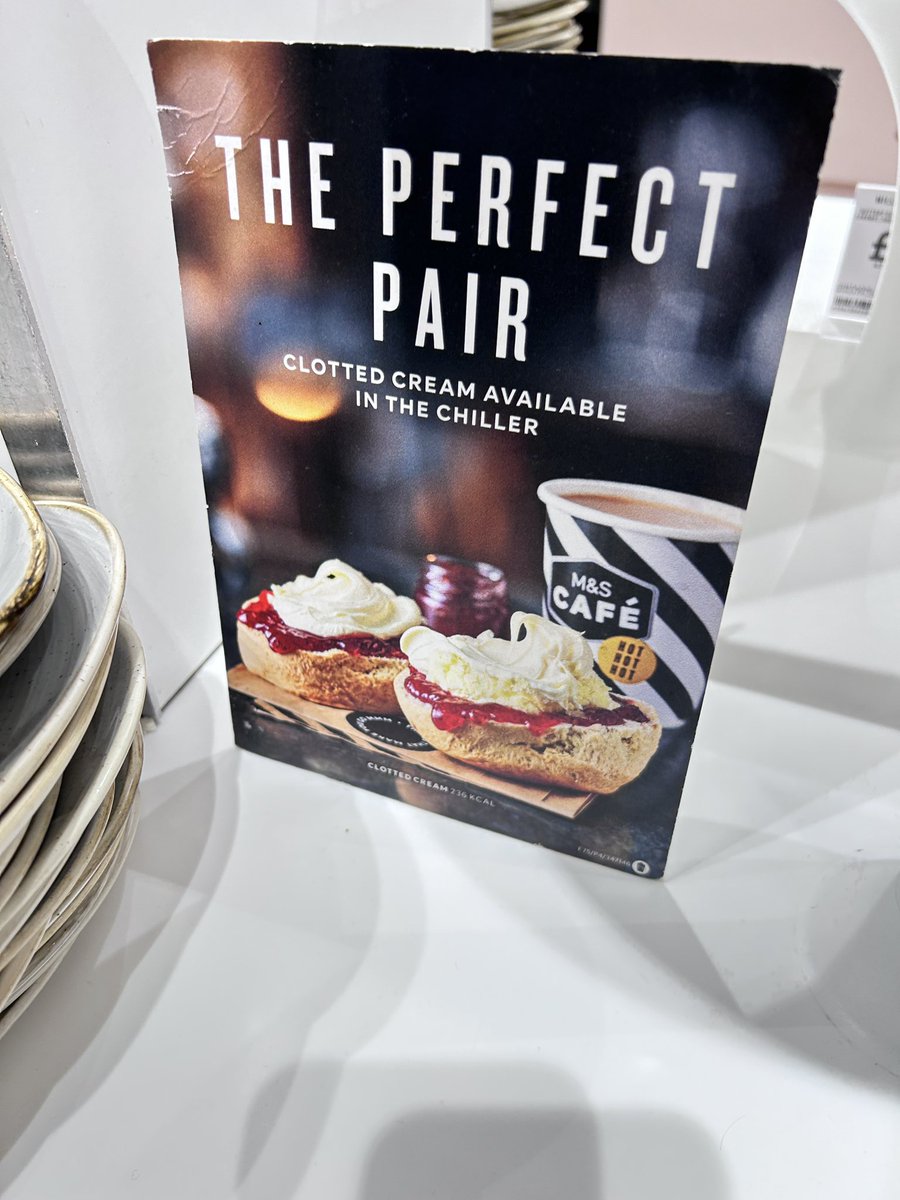 seb_loram's tweet photo. @marksandspencer Can you have a word with your Torquay store, they have a cream tea on display which shows the jam first. This is Devon, therefore the cream needs to be first. Many thanks. #creamfirst #devonisbetterthancornwall https://t.co/q7Az0D1DKB